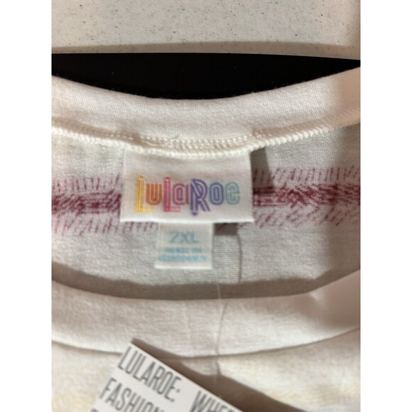 LuLaRoe Cocoa Sleeveless Top Womens 2XL Americana Collection New - Picture 7 of 10